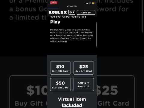 How to buy a roblox gift card on mobile, works for pc too
