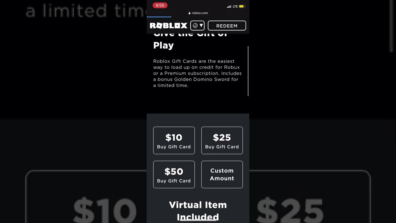 How to buy a roblox gift card on mobile, works for pc too