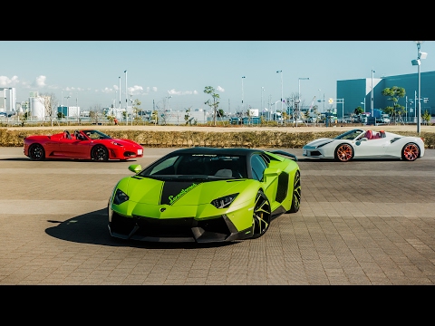 Custom Lamborghini Aventador x Ferrari 488 GTB x Ferrari 430 on Lexani Wheels