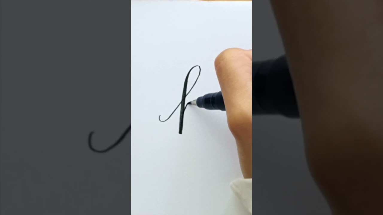 Calligraphy of Lowercase Letter b | Part 2/26 *super satisfying*