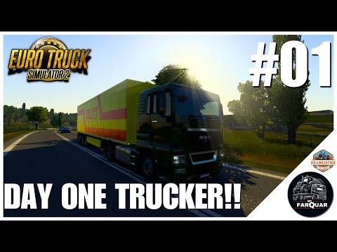 Euro Truck Simulator 2  #1 | DAY ONE TRUCKER | ETS2 Career | ETS2 Let's Play