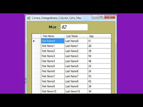 C# - How To Get The Maximum Value From DataGridView Column Using C# [ With Source Code ] Video
