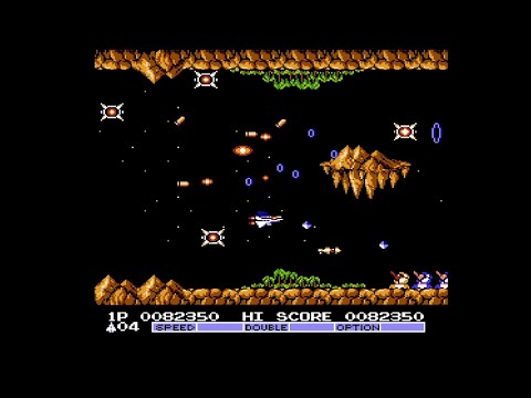 Gradius II (Famicom) - 1-ALL Clear No Miss No Slowdown