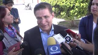 Entrevista Gobernador, comenta sobré el congreso internacional de Minería y generación de empleos.