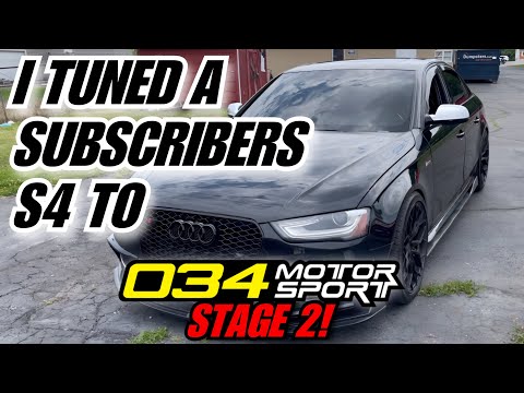 I TUNED A SUBSCRIBERS S4 TO 034Motorsport STAGE 2! | B8.5 S4 Dual Pulley, Heat Exchanger Install