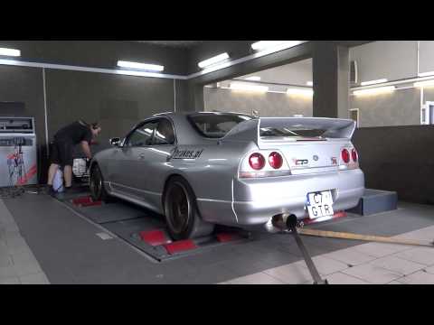 Nissan Skyline GTR r33 Dyno tune FIRE