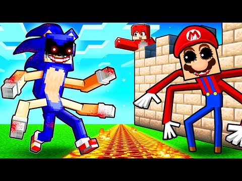 MUTANT SONIC vs. SAFEST MUTANT MARIO BASE! (MINECRAFT)
