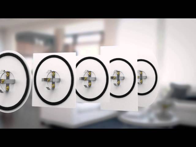 lindab Difuzora airy priekš. plāksne d100mm kvadrāts ral9010