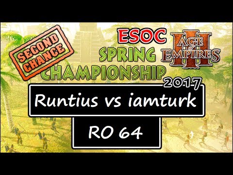 [AoE3] ESOC Spring Second Chance Tournament — RO64: Runtius vs iamturk