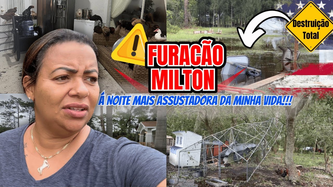 FURACÃO MILTON | Á NOITE MAIS ASSUSTADORA DAS NOSSAS VIDAS!!!