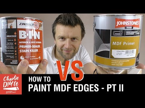 How to Paint MDF Edges - Zinsser B-I-N vs Johnstones MDF Primer