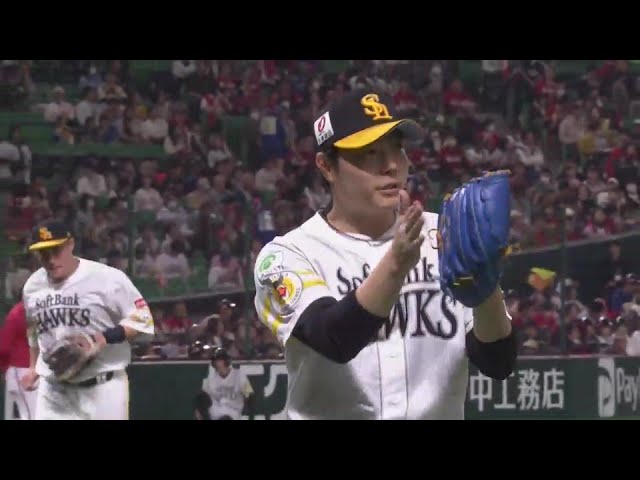 【8回表】安定したピッチング!! ホークス・松本裕樹 この回わずか10球で3者凡退に抑える!! 2025年3月22日 福岡ソフトバンクホークス 対 広島東洋カープ