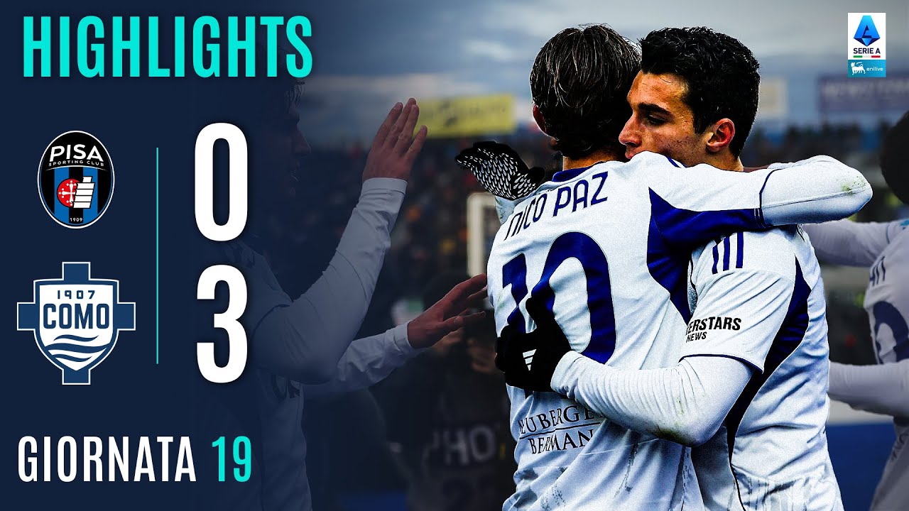 PISA-COMO 0-3 | HIGHLIGHTS | 19ª GIORNATA | SERIE A ENILIVE 2025/26