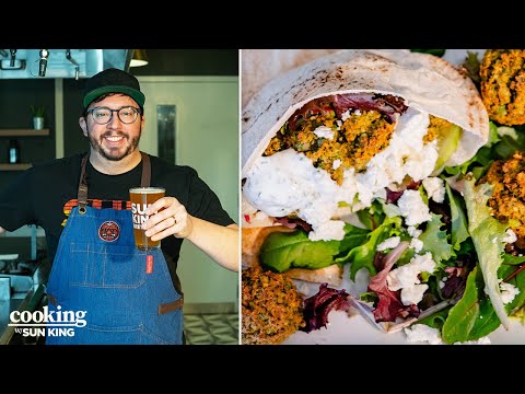 Quick & Easy Falafel Recipe ft Exquisite Octopus Hazy IPA I Cooking with Sun King