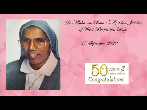 Wishes from Suvakeen papa family for Sr. Alphonsa Simon's Golden Jubilee celebration