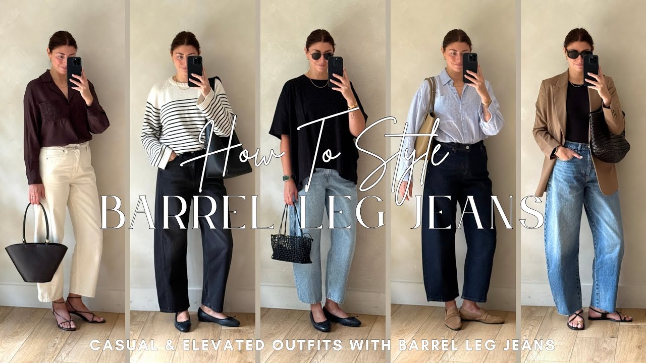 How To Style Barrel Leg Jeans