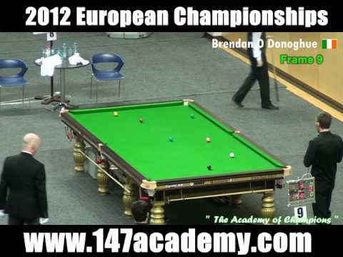2012 European Snooker Championships - Frame 8 & 9 - Brendan O Donoghue Vs Helgason