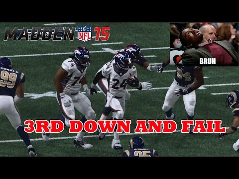 Madden NFL 15 HB Player Franchise - 3RD DOWN AND FAIL