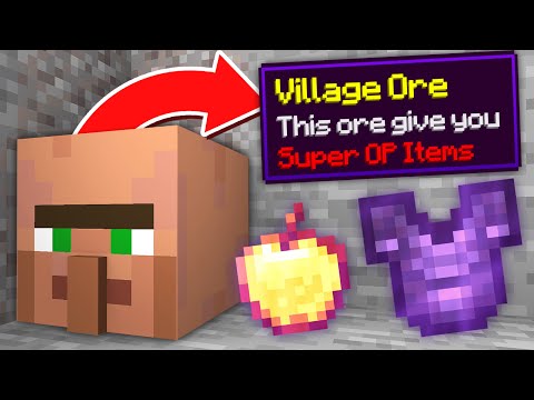 Minecraft but ORES are CUSTOM MOBS