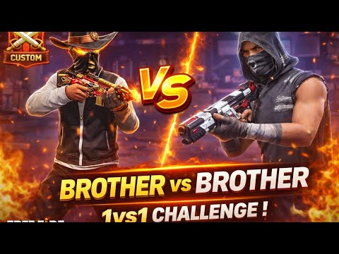 VK Kartik FF vs Brother 😱🔥 Custom Room 1v1 Challenge | Free Fire