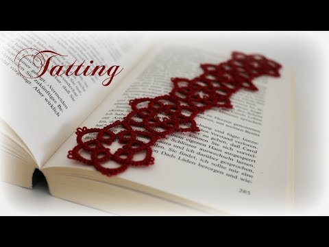 Tatting Bookmark * DIY * Tatting Bookmark [eng sub]