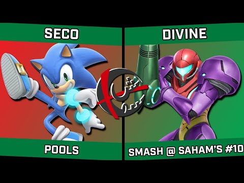 Seco (Sonic) vs Divine (Samus) - Smash @ Saham's #10