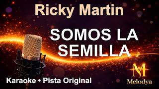 Somos La Semilla - Ricky Martin [KARAOKE] | Melodya