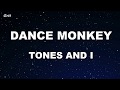 Karaoke♬ DANCE MONKEY - TONES AND I 【No Guide Melody】 Instrumental