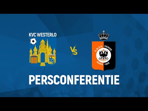 Persconferentie • KVC Westerlo - KMSK Deinze (Live)