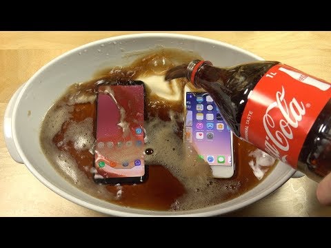 Samsung Galaxy S8 vs iphone 7 Coca Cola Freeze Test !!