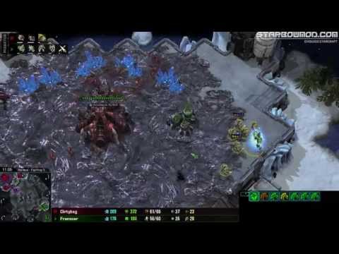 Franscar (p) Vs Dirtybag (z) - Starbow game (duh)