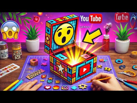 DIY Secret Puzzle Box – A Genius Hidden Gift Idea That Will Blow Your Mind! 🎁🧩 #DIY #PuzzleBox