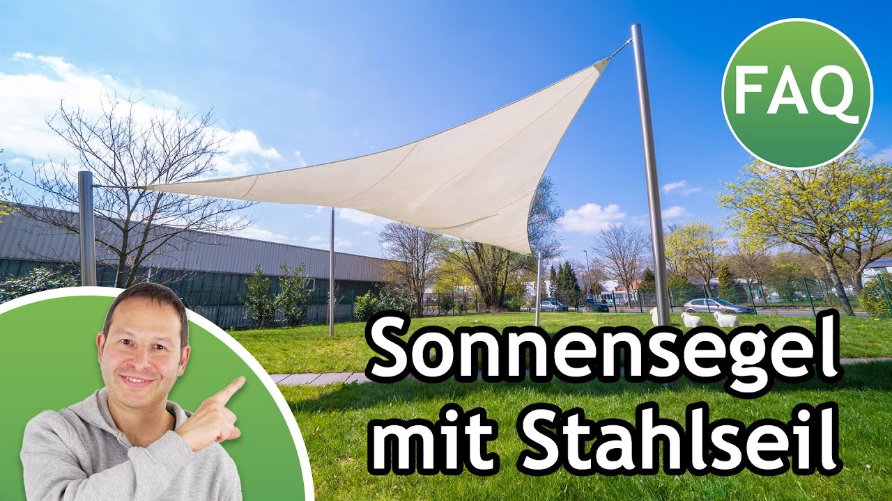 Sonnensegel mit Stahlseil im Saum oder mit Hochleistungsgurtband? - Pina