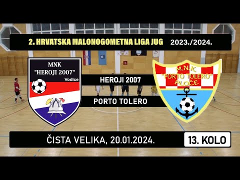 2. HMNL Jug: HEROJI 2007 - PORTO TOLERO  1:4, 20.01.2024.