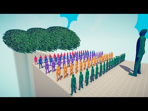 100x ZOMBIES COLOR PACK + GIANT vs EVERY GOD - Totally Accurate Battle Simulator | TABS