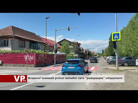 Brașovul testează primul semafor care “pedepsește” vitezomanii