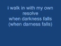 when darkness falls w/ lyrics 