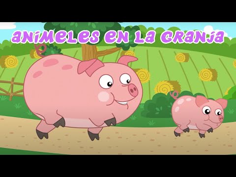 ANIMELES EN LA GRANJA 🐮🐷🐣  El gatito Koté 🐱  Música Para Niños