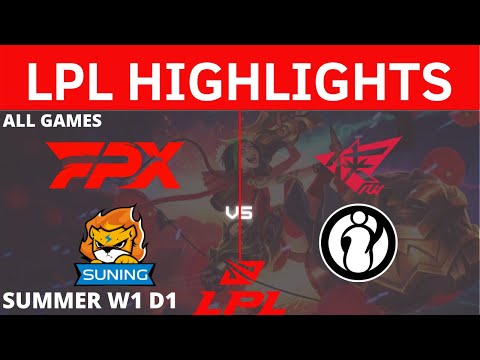 IG vs. SN | FPX vs. RW All Games HIGHLIGHTS - Week 1 Day 1 | LPL Summer Split 2021