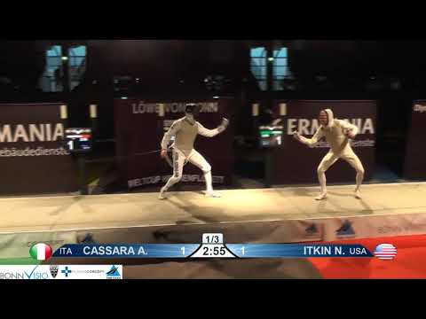 2018 135 T04 01 M F Individual Bonn GER WC podium ITKIN USA vs CASSARA ITA