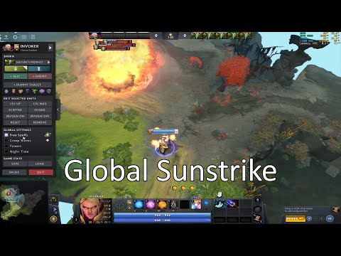 Invoker, how to use cataclysm, Global Sunstrike, Dota 2 Gameplay 7.38b 2025