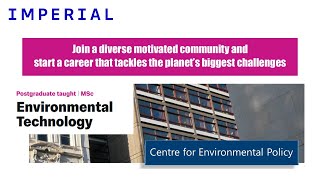 MSc in Environmental Technology at Imperial