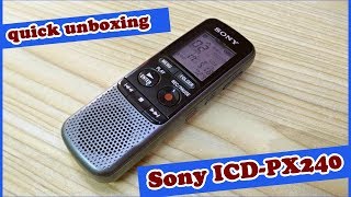 TechnoWit: just a quick unboxing Sony voice recorder px240