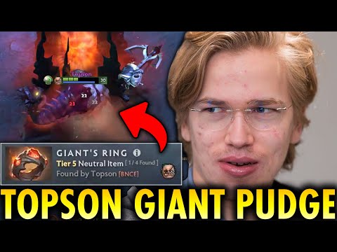 TOPSON got a big gift from Valve...!! and This Giant Pudge Destroy Everyone | Genius Pudge