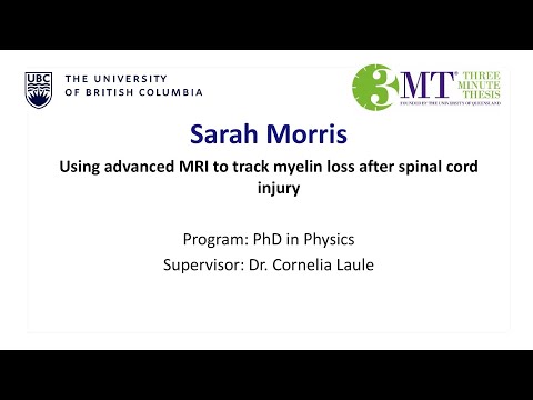 2021 3MT: Sarah Morris (third place and People's Choice)