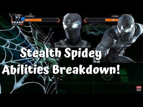 Stealth Spidey Abilities Breakdown! Skill God Tier?! - Marvel Contest of Champions