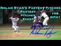 Nolan Ryan's Fastest Pitches | Fastball Highlights & Pitching Mechanics - 108 MPH?