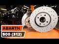 How To Change Front Brake Discs Front Brake Rotors On ABARTH 500 312   TUTORIAL AUTODOC