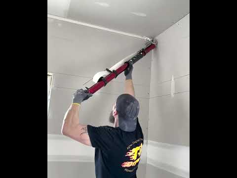 LEVEL5 Automatic Drywall Taper 9 Foot Ceiling Angles!