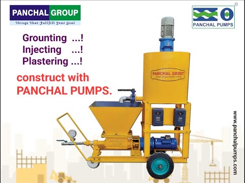 PANCHAL Baby Electric Grouting Pump with Mixer Set (Compact & Portable)